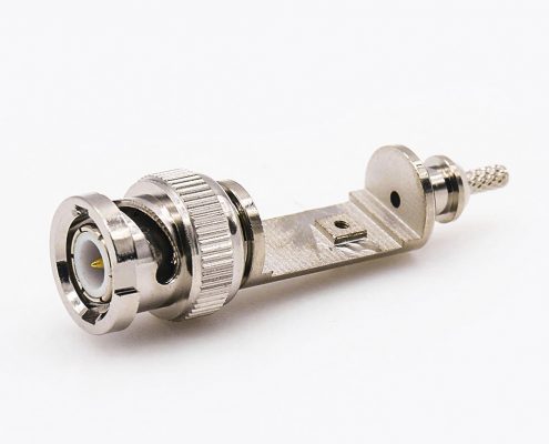 BNC公頭直型連接器壓接接線(xiàn)