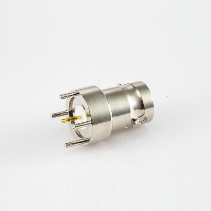 BNC連接器50Ω直式PCB安裝母頭插孔 BNC連接器50Ω直式PCB安裝母頭插孔