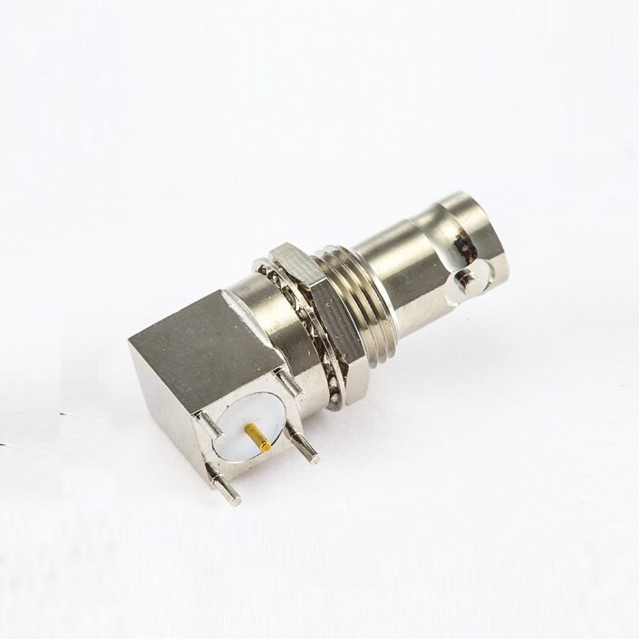 BNC連接器彎插75Ω面板安裝前鎖穿墻PCB BNC連接器彎插75Ω面板安裝前鎖穿墻PCB