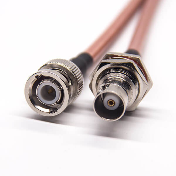 同軸電纜接頭BNC 180度公頭轉BNC180度母頭接RG142